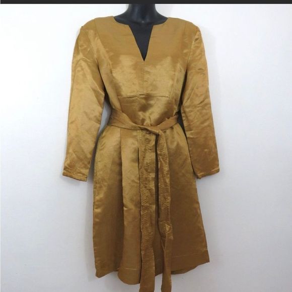 J. Crew Dresses & Skirts - J crew gold dress, worn only once!         